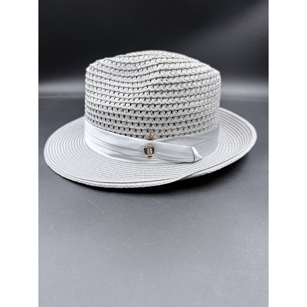 Bruno Capelo Men's Fedora Size Large Antonio Collection Straw Hat